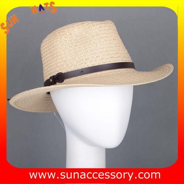 2050530 Sun Accessory customized summer trendy fashion cowboy straw hats ,unisex