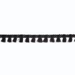 1.3cm Black Curtain Tassels And Trimmings