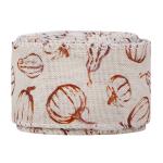 Thanks Giving Day Printed Burlap Ribbon 63mm Personalized Cotton Ribbon