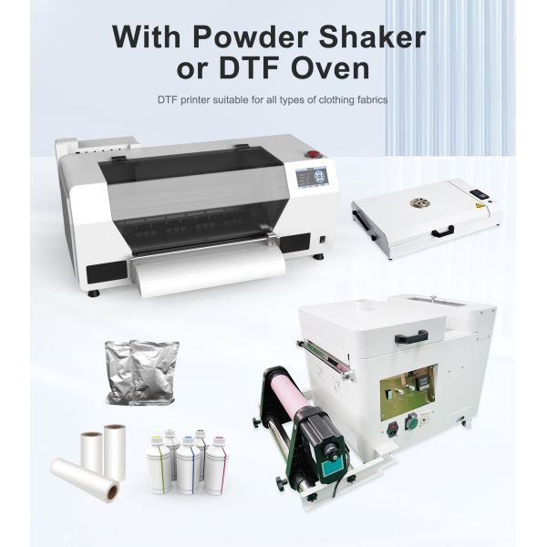 KECAI Touch Screen A3 DTF Printer XP600 Full-Automatic Textile Print Tshirt Printer A3 30cm Printing Machine for T Shirts Hats