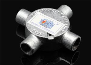 China 3/4”or 1” Channel Inspection Elbow Tee Circular malleable iron Junction Box For Rigid Conduit wholesale
