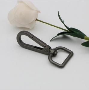 New products zinc alloy gunmetal color 20.7 mm square snap hooks for handbag