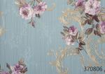 Modern Style Vinyl Embossed Wallpaper For Restaurant Decoration , Floral Pattern