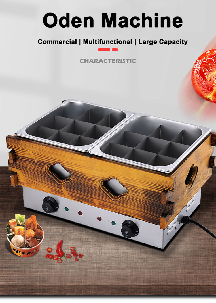 Oden Machine Kanto Cooking Machine Commercial Electric Stainless Steel for Retail
