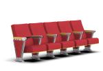 Upholstery Fabric Auditorium Conference Hall Chairs With Wood Veneer Plywood