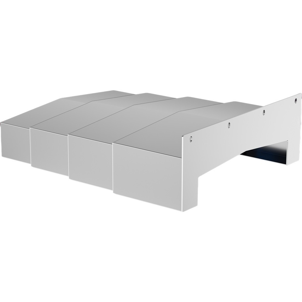 Black Protective Bellows Covers Plastic Telescopic Cover Customised IS09000 CE