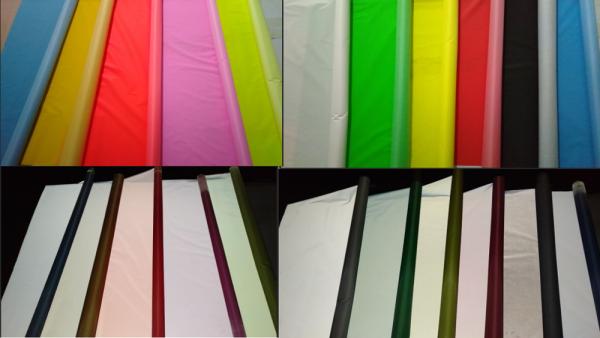 Yellow Red Black Purple Reflective Fabric Strips Sun Reflex Stretch For Glow In