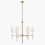 S 5161 Grenol Medium Modern Bamboo Chandelier Bronze / Polished Nickel / Hand