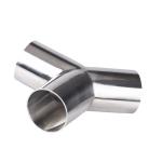 RTS Sanitary Stainless Steel 304 316 Pipe Fitting Tri Clamp Welding Wyes Tee Y