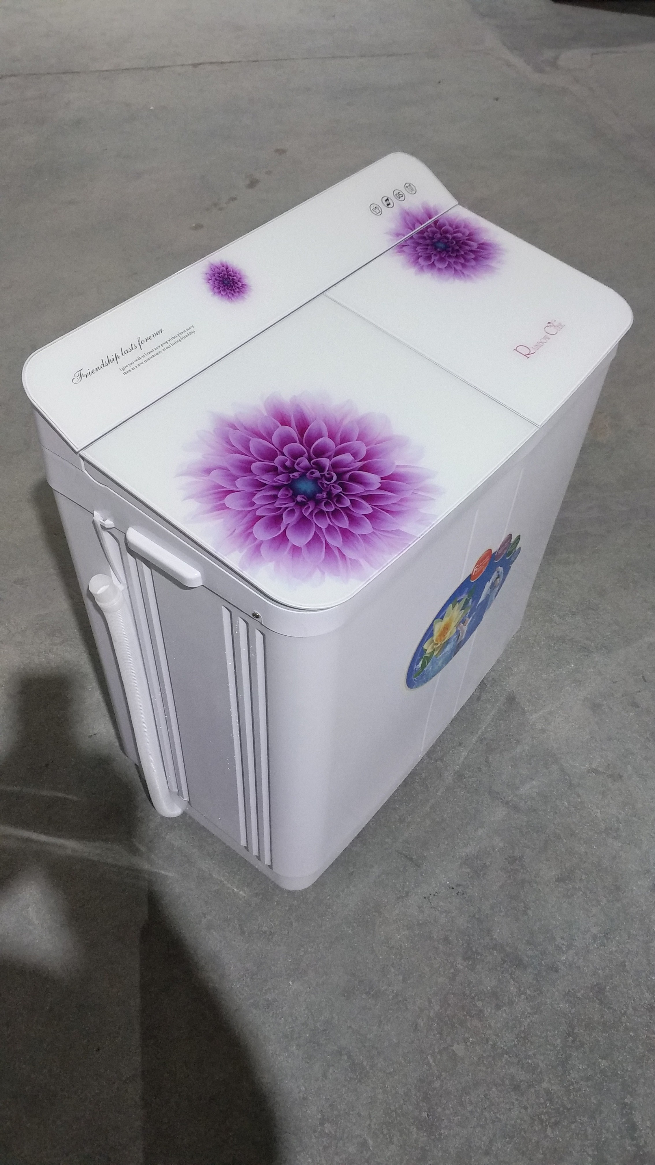 Plastic Semi Automatic 8.5kg Home Washing Machine With Glass Lid 775 * 448 * 922