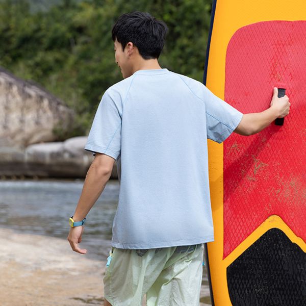 Summer UPF50+ UV Protection Lightweight Breathable Sun Protection Quick Dry Couple Sports Short Sleeve T-Shirt