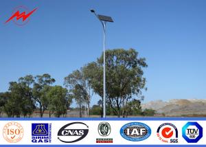 China Octagonal 8M 9M Q235 Street Light / Street Lamp Pole Yield Strength 235Pa 24 kg / mm2 wholesale