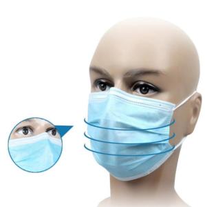 China Civil Face Mask Disposable Earloop Blue 50Pcs wholesale