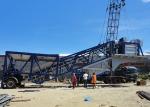 Commercial 50m3/H Large Mobile Concrete Plant / Wet Mix Concrete Batch Plant