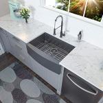 SS304 Nano Workstation Kitchen Sink 33 Inch CUPC Farm Apron Front