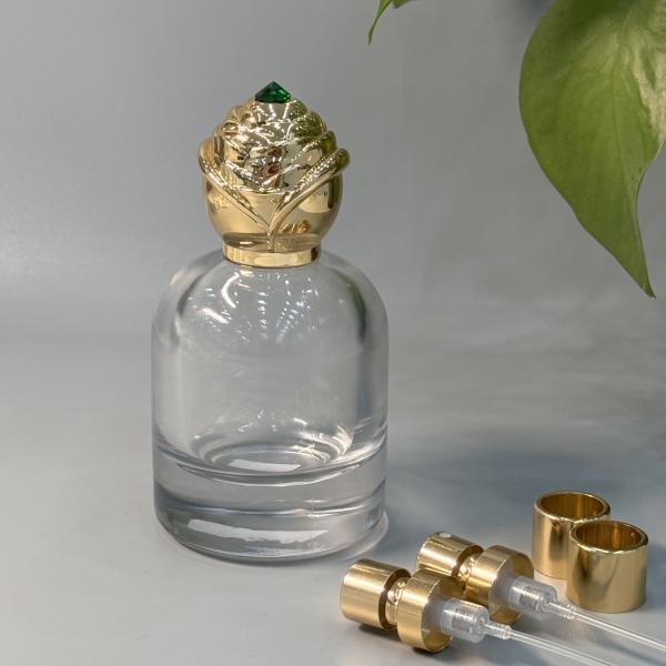 Custom Diamond Zamak Perfume Caps High-grade Zinc Alloy for Elegant Fragrance