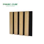 Vertical Wood Slat Wall Panels For Interior Acoustic Treatment And Noise
