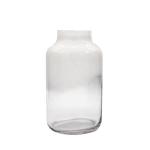 Hand Made Solid White Top Half Ceramic Glass Jar Vase