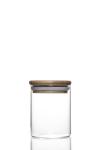 Wholesale Jar Food Storage Canister Transparent Borosilicate Glass With Bamboo
