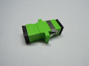 China Simplex SC APC SM Fiber Optic Adapter Stability With Green Housing wholesale