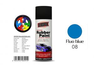 China Fluo Blue Color Removable Rubber Spray Paint , Peelable Car Paint Grade 2 Adhesion on sale