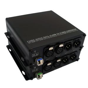 China Bi Directional Video Audio Data Fiber Media Converter 2 Ch To 20 Kilometers 1 SM Fiber Or 500 Meters 1mm Fiber wholesale