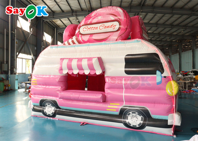 Pop Corn Shape Drink Bar Booth Inflatable Air Tent Food Truck Cotton Candy Theme Kiosk