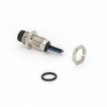 Flange M8 Connector Male 4 Pin Rear Mounting Straight Waterproof IP67