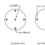 W01-R58-4078 Firestone Air Spring 6X1 Air Bag Replacement 50mm