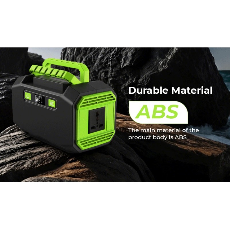 Portable 200W Multipurpose Solar Charging Lithium-Ion Battery Power Generator Camping Outdoor Emergency Power Station