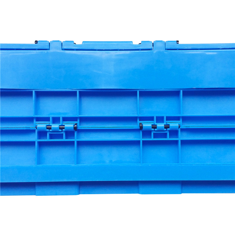 Attached Lids Virgin PP Small Collapsible Plastic Crates Light Duty