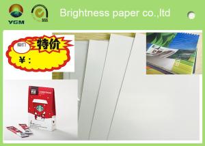 China Printable A4 Glossy Sticker Paper , Glossy Magazine Paper Customized Size wholesale