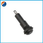 R3-44 Black Panel Mount 6x30mm Fuse Socket Glass Tube Fuse Holder