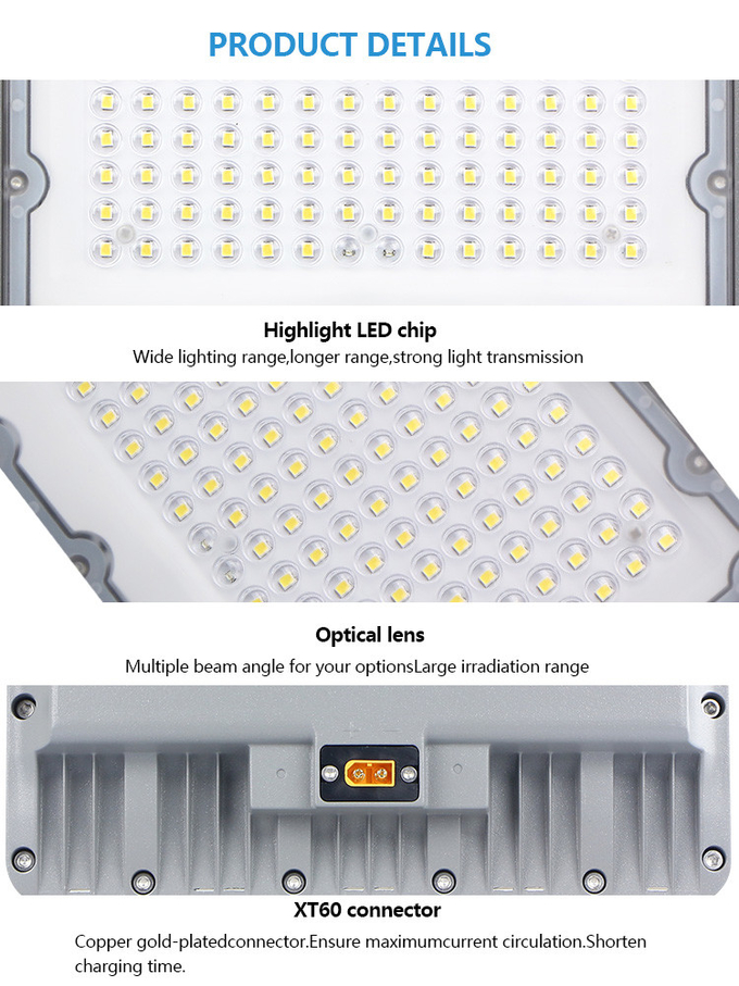 IP65 Waterproof Outdoor 50w 100w Reflector Led Focos 200w 300w 400w 500w 1000w 2000w Solar Led Flood Light