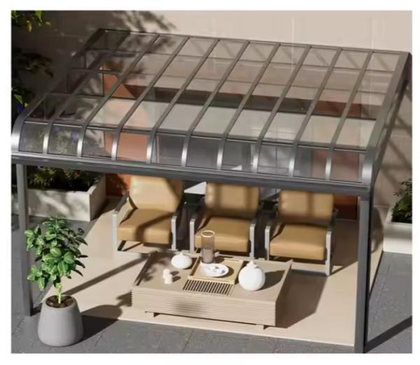 Canopy Adjustable Outdoor Gazebo Aluminum Canopy Building Rainproof For