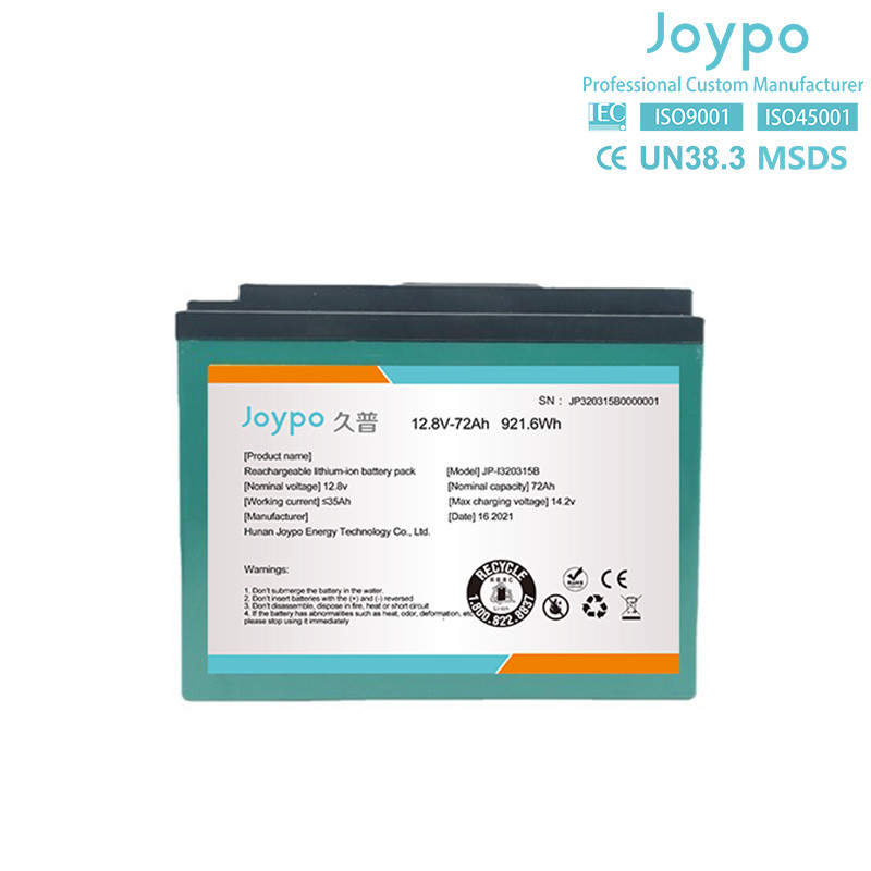 Portable Rechargeable LiFePO4 OEM Lithium Battery Pack For Camping 12V 72Ah