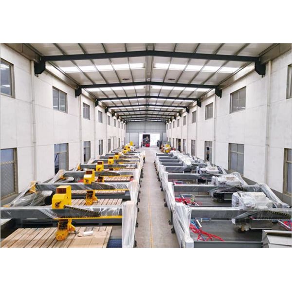 ZEUS 45 Degree Chamfering Machine One Cutting One Edging PLC Control Gear Drive Stone Grinding Engine Motor Pump Bearing 7.5kw
