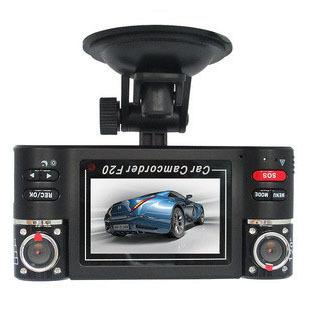 F30 Dual Lens Dash Camera 2.7 inch Screen Night Vision HD DVR Car Black Box STK