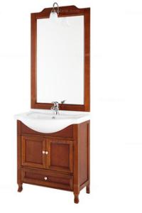 China Oak solid wood vanity,single basin bathroom cabinet,Modern bathroom furniture wholesale