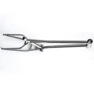 China Ti6Al4V Titanium Mtb Frame Long Tour Travel Frame With 192mm Dropout Distance wholesale