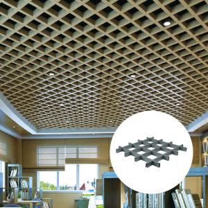 China Aluminum Lattice Ceiling Panels Custom Interior Decoration Perforated Metal Grid Ceiling wholesale