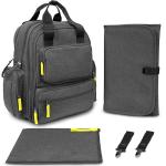 Trendy Baby Diaper Bags , Polyester Material Baby Changing Rucksack