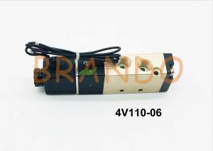 China 4V110-06 5 Way 2 Position Solenoid Valve Internally Pilot Actuated Wiring Form wholesale