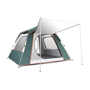 China Large Square 8 Person Camping Tent 190T Polyester Automatic Family Tent 4.5kg wholesale
