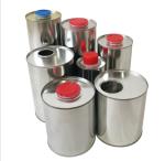 Screw Cap Large Round Tin Containers 1L Motor Oil Can