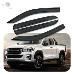 China Dark Smoke Car Vent Shade Window visor OEM ODM For Toyota Hilux Revo 2015-2018 wholesale