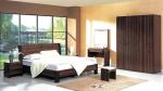 MDF+Paper Home Furniture,Panel Bedroom Set,Wood Bed and Wardrobe,Nightstand