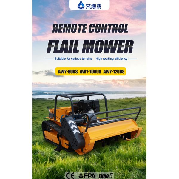 Durable Flail Mower for Efficient Vegetation Control, Adjustable Cutting Depth, User-Friendly Design, Safe to Operate