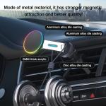 Magnetic Car Phone Holder Charger Metal Design With Multi Angle Adjustable