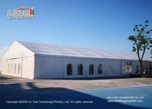 China 20m Span Width Outdoor Event Tents With PVC Sides Hard Walls For Catering wholesale